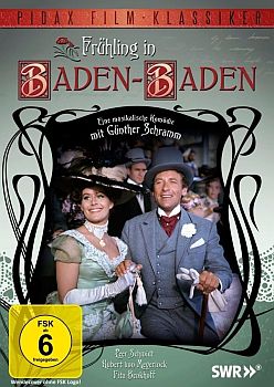 "Frhling in Baden-Baden": Abbildung DVD-Cover mit freundlicher Genehmigung von Pidax-Film, welche die SWR-Produktion Ende Mrz 2014 auf DVD herausbrachte.