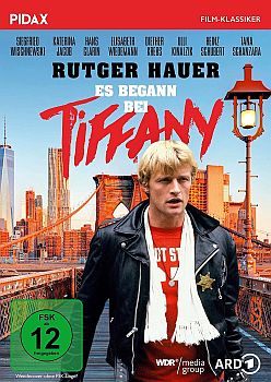 "Es begann bei Tiffany": Abbildung DVD-Cover mit freundlicher Genehmigung von Pidax-Film, welche die Krimikomödie auf DVD herausbrachte Veröffentlichung: 17.09.2021).