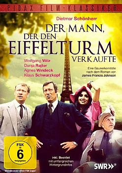 "Der Mann, der den Eiffelturm verkaufte": Abbildung DVD-Cover mit freundlicher Genehmigung von "Pidax film", welche die Krimikomödie am 04.10.2013  auf DVD herausbrachte.