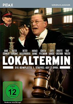 "Lokaltermin": Abbildung DVD-Cover mit freundlicher Genehmigung von Pidax Film, welche die Serie am 9. August 2024 auf DVD herausbrachte.