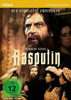 "Rasputin": Abbildung DVD-Cover mit freundlicherGenehmigung von "Pidax Film", welche den Zweiteiler Mitte Mai 2024 auf DVD herausbrachte.