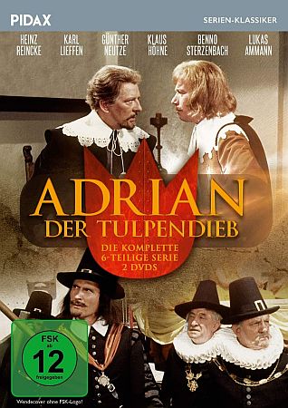 Adrian, der Tulpendieb: Abbildung DVD-Cover mit freundlicher Genehmigung von Pidax-Film, welche die Produktion am 20. September 2019 auf DVD herausbrachte.