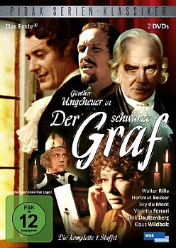 "Der schwarze Graf": DVD-Cover mit freundlicher Genehmigung von Pidax-Film, welche die Serie am 04.05.2012 auf DVD herausbrachte.