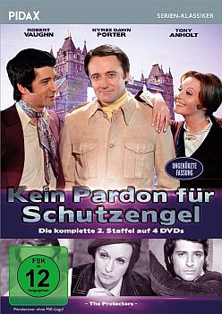 Abbildung DVD-Cover zur Serie (Staffel 2) "Kein Pardon für Schutzengel"; mit freundlicher Genehmigung von Pidax-Film, welche die 2. Staffel Ende Januar 2021 auf DVD herausbrachte.