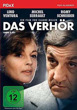 "Das Verhör": Abbildung DVD-Cover mit freundlicher Genehmigung von Pidax-Film, welche den Thriller Mitte April 2023 auf DVD herausbrachte.