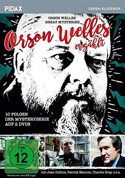 "Orson Welles erzhlt": Abbildung DVD-Cover mit freundlicher Genehmigung von "Pidax Film", welche Mysteryserie Ende Januar 2017 auf DVD herausbrachte.