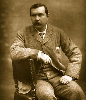 Arthur ConanDoyle ca. 1890; Urheber: Herbert Rose Barraud (18451896); Foto verffentlicht in "Men and Women of the Day 1893"; Quelle: Wikimedia Commons