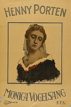 Plakat zum Film "Monica Vogelsang" mit Henny Porten, gestaltet 1919/20 von Wilhelm Blanke (18731936); Quelle: Sammlung "Museum fr Kunst und Gewerbe Hamburg" (Inventar-Nummer: EP1985.199); bzw. Wikimedia Commons; Lizenz: gemeinfrei