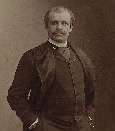 Jean de Reszke ca. 1896, fotografiert von Gaspard-Félix Tournachon (Pseudonym Nadar, 1820–1910); Quelle: Wikimedia Commons von polona.pl; Lizenz: gemeinfrei