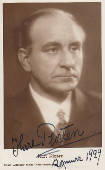 Karl Platen fotografiert von Wilhelm Willinger (18791943); Quelle: www.cyranos.ch; Lizenz: gemeinfrei