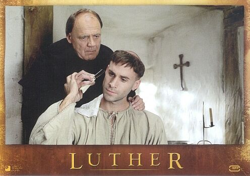 Aushangfoto zu "Luther": Bruno Ganz und JosephFiennes; Copyright Einhorn-Film