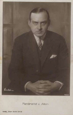 Ferdinand von Alten vor 1929; Urheberr: Alexander Binder (18881929); Quelle: www.cyranos.ch;  Lizenz: gemeinfrei