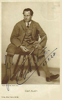 Carl Auen 1928 auf einer Fotografie von von Nicola Perscheid (1864  1930); Quelle: www.cyranos.ch