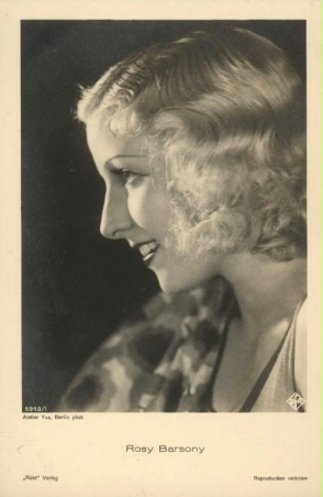 Rosy Barsony;  Urheber Yva (Else Ernestine Neulnder-Simon) (19001942); Quelle: www.cyranos.ch; Lizenz: Gemeinfreiheit