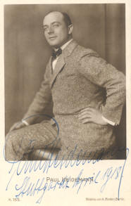 Paul Heidemann vor 1929; Urheber: Alexander Binder (18881929); Quelle: www.cyranos.ch; Lizenz: gemeinfrei