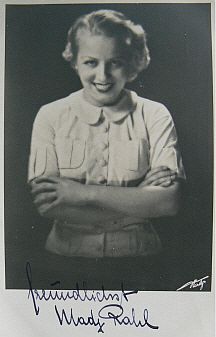 Mady Rahl, fotografiert von Gregor Harlip (?1945); Quelle: www.cyranos.ch; Lizenz: gemeinfrei