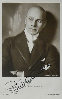 Paul Westermeier vor 1929; Urheber bzw. Nutzungsrechtinhaber: Alexander Binder (18881929); Quelle: www.cyranos.ch