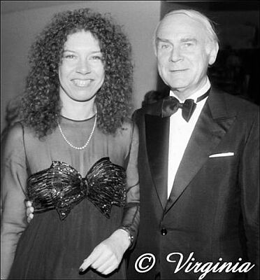 EvelynHamann und Vicco vonBülow 1984 während der Pause in der Hamburgischen Staatsoper; Copyright Virginia Shue